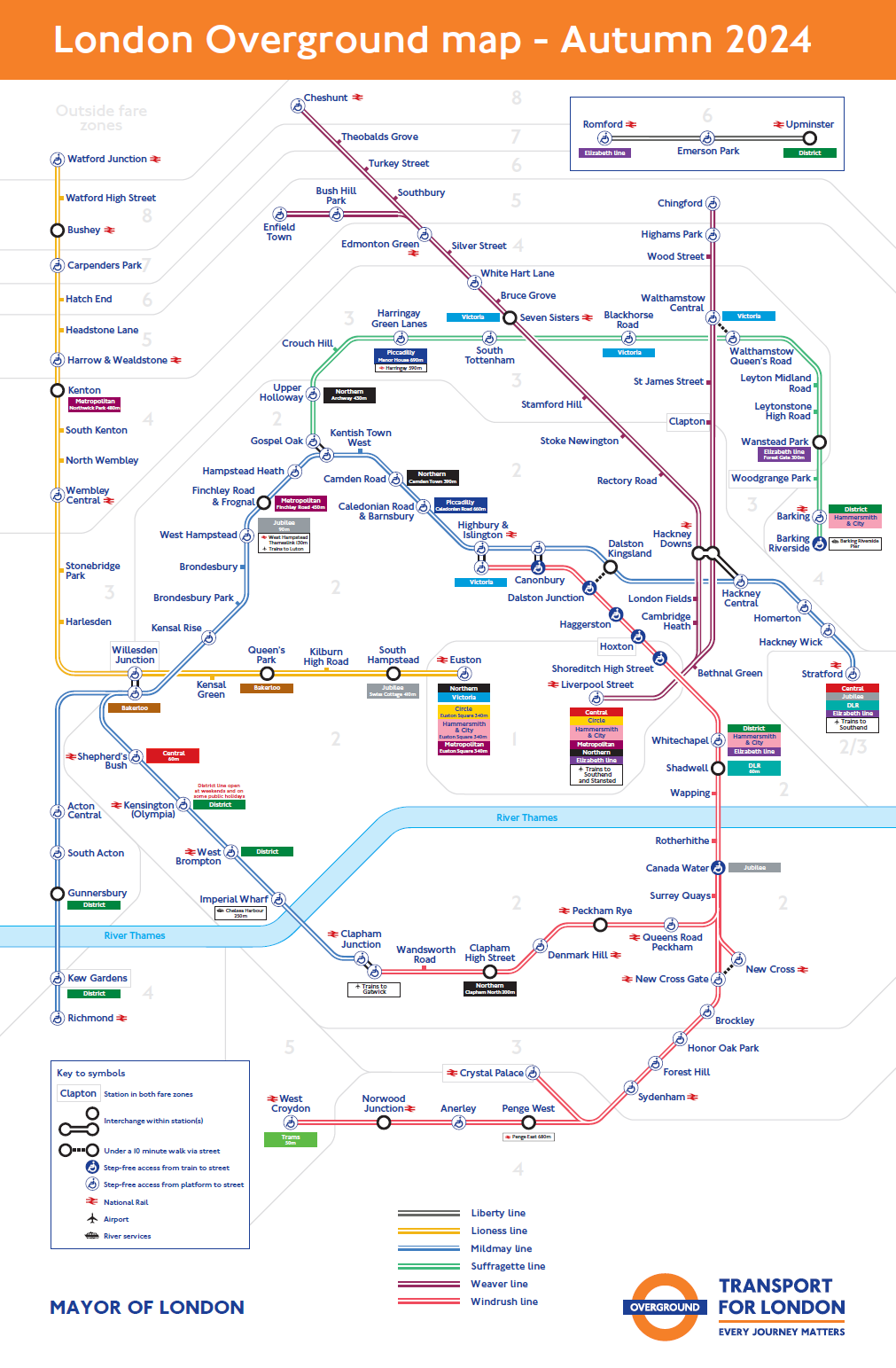伦敦Overground新线路图 英商首都集团 One Move Group